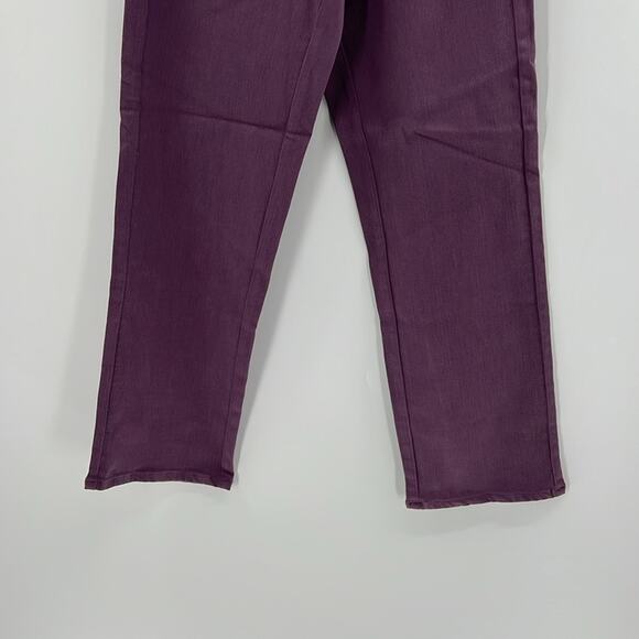 Universal Standard Women's Etta High Waist Ankle Straight Leg Jeans - Purple 00 - Picture 3 of 8